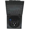 pro-Styling design for perfection Presa esterna CEE, IP44, per roulotte, camper, caravan, 220 V, 240 V, colore nero