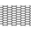 Generico Griglia a nido d'ape 120 x 40 cm universale tuning esagono 15 x 35 mm sagomabile per auto nero 04608