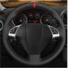 AVFORA Coprivolante Per Fiat Grande Punto Bravo Linea 2007-2019 Doblo Per Opel Qubo Per Combo Copertura Del Volante Dell'automobile Morbida Pelle Artificiale Nera Volante Dell'auto (Colore : White Thread)