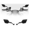 MCBXTH Specchietto Retrovisore Per MT-07 Pure 2023-2025 Regolabile Girevole Fisso Per Motociclette