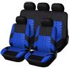 BSDPNARHZ Coprisedili per Auto per Lancia Ypsilon Elefantino Coprisedili in Pelle Impermeabile Comodi coprisedili Traspiranti Facili da Pulire Set da 9 Pezzi(Blue,Elefantino)