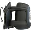KREMER MAX MFT824-L Retrovisore Manuale con Freccia Convesso Doppio Vetro Braccio Corto Sinistro, Nero