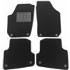 ASC Tappetini Auto Compatibili con Skoda Fabia II 5J 2007-2014, Moquette, Bordo Antiscivolo Rigo Bianco, Battitacco in Gomma