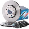 kW&HP KIT DISCHI E PASTIGLIE FRENO FRENI FRENANTE ANTERIORI DX/SX PER DUSTER SUV 1.5 dCi Diesel 2010-2018
