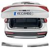 RECAMBO Protezione per paraurti in acciaio inox lucido, look cromato, compatibile con Seat Tarraco, KN2, anno di costruzione dal 2018, styling e protezione per il paraurti