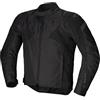 Alpinestars T-Jaws V4 impermeabile Giacca tessile moto, nero, M