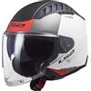 LS2, Casco Moto Jet COPTER II URBANE Matt White Red, XXL