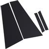 KIMISS Copertura del Rivestimento del Montante Nero Lucido per CLS W219 2006-2011 | Finestra per PC Ad Alta Resistenza | Specchio di Lusso