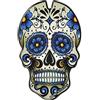 ONEDESIGN PROTEGGI SERBATOIO UNIVERSALE RESINATO_ UNIVERSAL TANK PAD_TESCHIO_CGSKULL3P (BLU)