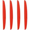 QUARKZMAN 4 Pezzi Protezioni Bordi Porta Auto In Silicone Anti-graffio Anti-collisione Fascia Paracolpi Universale Per Auto SUV Pickup Rosso