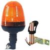 Generic Lampeggiante Girofaro 60 LED Rotante con Supporto Piantone a L Piatto Cappuccio per Trattori Veicoli Agricoli Soccorso