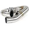 DOMINATOR CBR 600 F PC41 Tubo Elimina Catalizzatore, Decatalizzatore, No-Kat, Mid Pipe Inox DE-Cat DECAT Exhaust Terminale di Scarico Silenziatore 2011 2012 2013 2014 2015