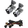 Smartbomb 2PCS Faretti LED Moto Supplementari faro di profondità R 1200 GS 1250 F 800 GS 650 TRK 500 NC 700 KTN 1190 1190R 1290 + Kit Cablaggio e Interruttore On/Off Per Motocicletta/Motocicli (1 Pz)