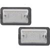XUVODG Luci Targa LED Targa Per Fiat Per Abarth 500 595 695 500C 595C 695C 312 2007-2020 Senza Errori LED Bianco Numero Di Licenza Lampada Luce Targa OEM #: 51800482 Luce Targa