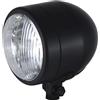 AMAS The best Faro anteriore moto custom in metallo diametro mm 105 omologato completo di lampada alogena H4 12 volt - 55/60 watt (nero opaco)