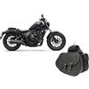 WinNet Borse Laterali valigie da Moto Rigide in Pelle rigida Bisacce Stile Custom per Honda Rebel 500 1100 custom Harley