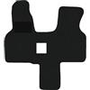 Alpha-Tex Produktions- und Handels GmbH Tappetini adatti per VW T4 Tipo 70, 7D Schaltgetriebe 2-Sitzer (Costruzione 1990-2003), Hit nero | 1 pz. | Bordo nero