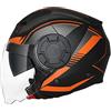 BAUTI Casco Moto Aperto Casco Jet 3/4 Caschi Semicopertura Moto Vintage Approvato ECE Doppia Visiera Parasole Casco Estivo Leggero Uomo Donna per Scooter Ciclomotore W,M=(54-56CM)