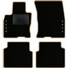 QUEMAR Tappetini Auto compatibili con Ford Kuga III dal 2020 anche Hybrid/Kit Tappeti Moquette e Gomma su Misura (Set 2 Anter.+ 2 Poster.)/ Ricami e Colori Personalizzati (2 Ricami, Bordo Beige)