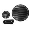 UYDFXA Tappo di ispezione del coperchio della distribuzione della frizione del timer derby a 6 fori per moto in alluminio, compatibile con Sportster Iron XL883 XL1200 e modelli simili(H SET)