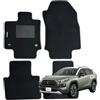 W-Parts Serie 4 TAPPETI - TAPPETINI in Moquette Neri per TOYOTA RAV4 DAL 2018 IN POI