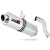 DOMINATOR XL 700 V TRANSALP Marmitta Racing Oval Dominator Exhaust Terminale di Scarico Silenziatore 2008 2009 2010 2011 2012 2013 2014