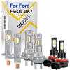 ROADSUN Kit Lampadine LED Per Auto, 120W, 6000K Bianco, Abblaglianti H1, Anabbaglianti H7, Fendinebbia H11, Le migliori lampadine LED, Design OEM per sostituzione diretta, For Ford Fiesta MK7 2008-2017