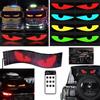 GDJGNUDK Occhi LED per Camion e Auto, Devil Eyes, Grande Display Flessibile Programmabile, per Auto, Fai da Te, LED Dinamici, Luce(102x348mm)
