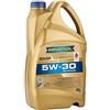 RAVENOL Olio motore 5W-30 4 L Compatibilità con RENAULT Clio 3 Hatchback BR0/1, CR0/1, VW Polo Hatchback 6R1, 6C1 Golf 4 Hatchback 1J1 Golf 7 Hatchback 5G1, BQ1, BE1, BE2 Golf 6 5K1