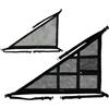 Generic Portaoggetti Triangolare per Soffitto con Spazio di Archiviazione Auto