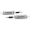 QKLsudua 1 paio di luci di posizione laterali per parafango anteriore, compatibili con B-MW E90 E46 E60 E91 E82 E93 E83 X3 X1 (bianco)