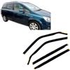 J&J AUTOMOTIVE HEKO Deflettori per Opel Zafira B 2005-2010, 4 pezzi | 4 deflettori HEKO per Opel Zafira B, PMMA 3 mm, fumé, canale del finestrino.
