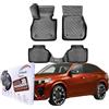 TRIMAK Tappetini 3D per BMW X2 U10 dal 2024 | Tappetini in gomma TPE, su misura, impermeabili, bordo alto, antiscivolo, facili da pulire