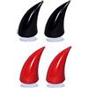 HoveeLuty Casco Da Moto Devil Horns Moto Motociclista Casco Accessori Per Casco Bicycle Casco Horns Decorazione Con Ventose 4pcs