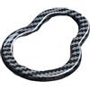 RXRJSU Accessori Interni Decorazione Pulsante Luce Avvertimento Per Benz 453 Per Smart Per Four Per Two ABS Plastica Accessori Interni Car Styling(Carbon style)