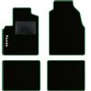 QUEMAR Tappetini Auto compatibili con Panda II 2003-2011 / Kit Tappeti in Moquette e Gomma su Misura (Set 2 Anteriori + 2 Posteriori) / Ricami e Colori Personalizzati (1 Ricamo, Bordo Verde)