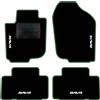 QUEMAR Tappetini Auto compatibili con Rav4 III XA30 2006-2013 / Kit Tappeti Moquette e Gomma su Misura (Set 2 Anteriori + 2 Posteriori) / Ricami e Colori Personalizzati (Bordo Verde, 4 Ricami)
