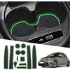 Ruiya Compatibile con Fiat 500 Abarth 595 2017-2021 Antiscivolo Interno Tappetini, Abarth 595 Tappetini Gomma Tappetini in Gomma per Auto Tappetino Bracciolo Protezione Abarth 595 Accessori
