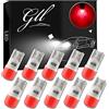 GLL T10 Lampadine LED, Rosso 501 W5W Lampadine LED 2835 3 SMD 90 Lumen Corpo in Ceramica per Cupola Luci Luci di Licenza Luci del Bagagliaio