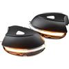 Car Passion Indicatore di direzione Freccia Specchietto laterale LED Compatibile con VW Passat B7 Luce Dinamico Progressivo Fumè Nero Side Marker Dynamic (Per Passat B7 2010-2014)