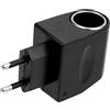 Asudaro Adattatore Alimentatore Inverter per Auto, 12W Alimentazione Trasformatore Convertitore Presa Adattatore Accendisigari Da AC A DC12V 1A