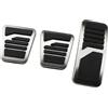 Pizgear Pedale freno, for Mitsubishi, for Pajero, for Shogun, for Montero V20 V60 V73 V77 V80 V87 V93 V97 1991~2021 Pedale freno AT MT Pedale auto Pedale della frizione(BLACK 3PIECES)