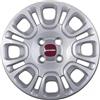 Rixto Kit di 4 copricerchi adattabili - per FIAT PANDA modello 2012 - diametro 14 - non originali