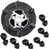 Generic 5SE09C 5SL12C 5SEU12C Auto Aria Condizionata A/C Compressore D'aria Mozzo Frizione In Gomma 6SEU14C 6SEU17C 7SEU17C Aria Condizionata
