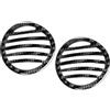 GZYF 2 protezioni per bocchetta di ventilazione del cruscotto, in fibra di carbonio, per interni del cruscotto, per Fiat 500 2012-2015, nero