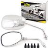 Area1 Set di specchietti per moto/Marchio di Omologazione E / 2xM10 destro, 2xM8 destro, 1xM10 sinistro, 1xM8 sinistro/adatto per People, S 50 125 300 New People S, Myroad (V8)