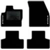 QUEMAR Tappetini Auto compatibili con Range Rover Evoque I 2011-2019/ Kit Tappeti Moquette e Gomma su Misura (Set 2 Anteriori +2 Posteriori)/ Ricami e Colori Personalizzati (Bordo Perla, 2 Ricami)