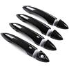 YSBVBLRMRV Maniglia Porta Laterale Per Alfa Romeo Giulia Stelvio 8 Pz ABS In Fibra Di Carbonio Auto Esterno Maniglia Della Porta Copertura Trim Sticker Car Styling(With Keyhole)