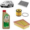 OP Kit tagliando 3 filtri + 3L olio Edge 5W30 LL per Volkswagen Polo 9N 1.2 benzina