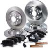 ATEC Germany BESTPRICE Set freni incl. dischi freno anteriori Ø 312 mm + posteriori Ø 282 mm + pastiglie freno anteriori e posteriori